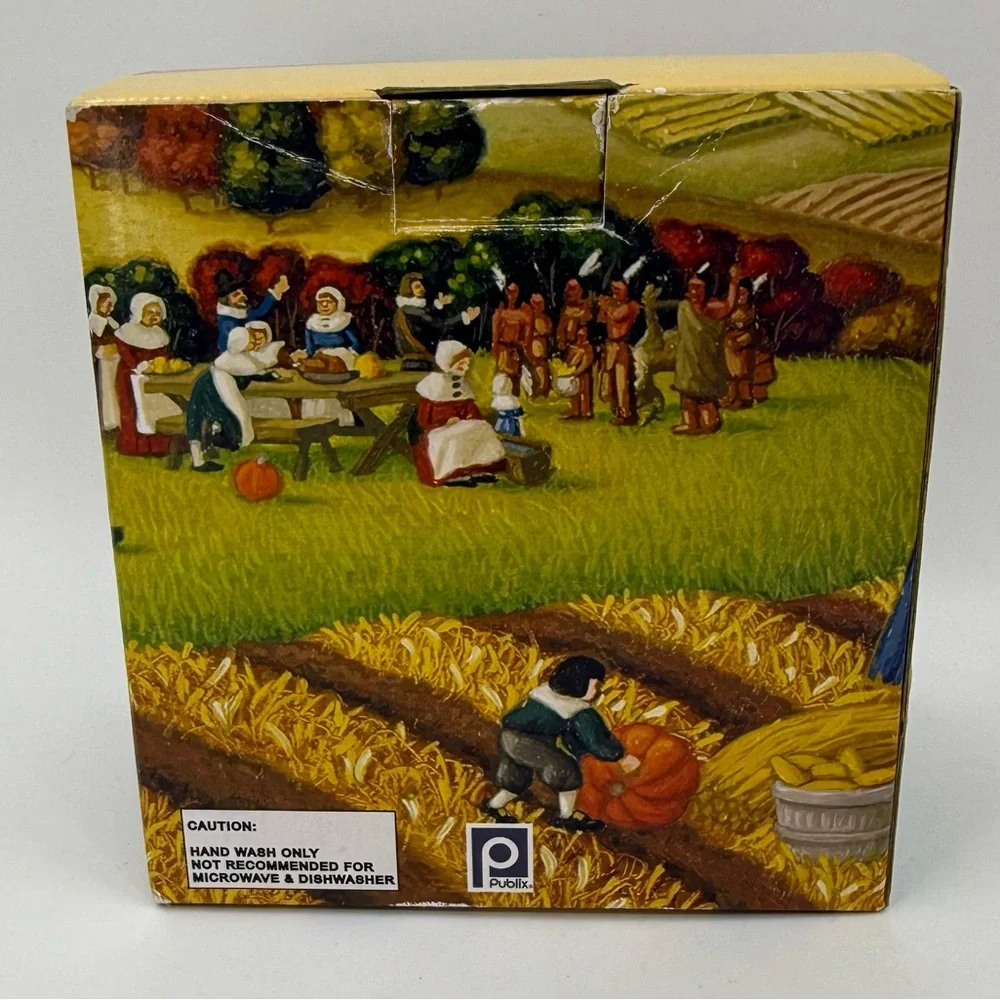 Publix “The Pilgrim Pair” Collection Ceramic Napkin Holder‎ Collectable New NIB